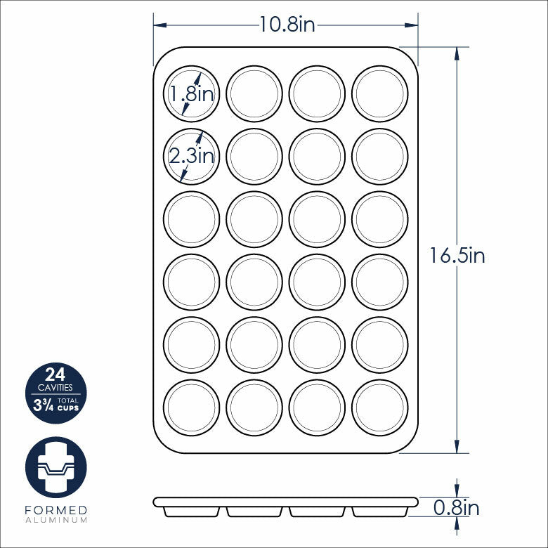 Nordic Ware Naturals® Naturals® 24 Cavity Petite Muffin Pan