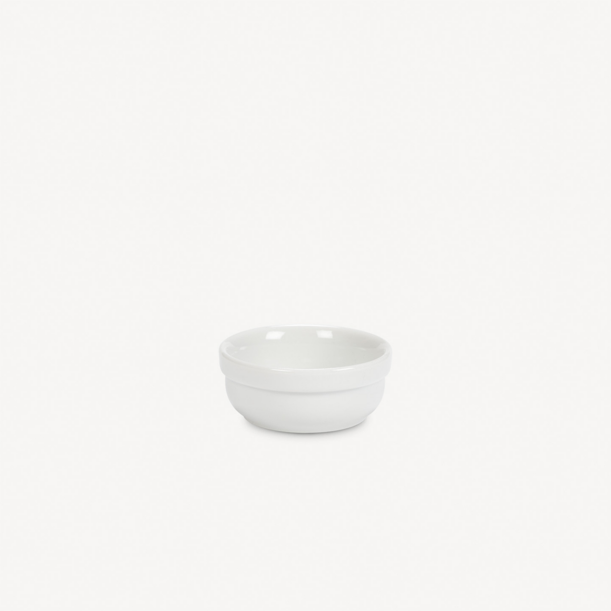Pillivuyt Stackable 2.5 oz Sauce Shell 3" diam