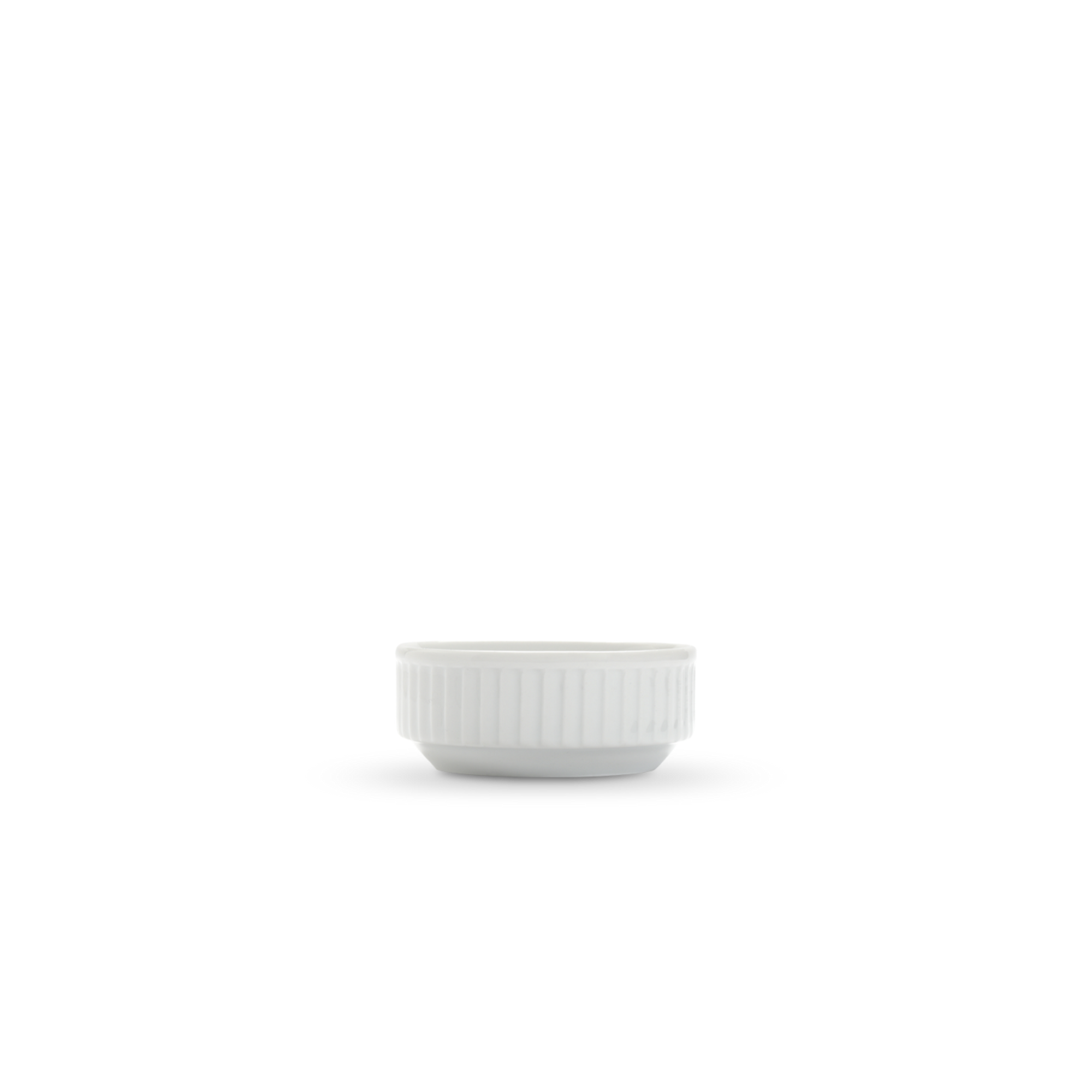 Pillivuyt Plisse Sauce Dish Europe 2.75" diam x 1.25" H - 1.5 oz