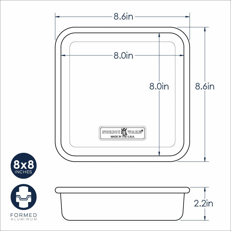 Nordic Ware Naturals® 8 Inch Square Cake Pan