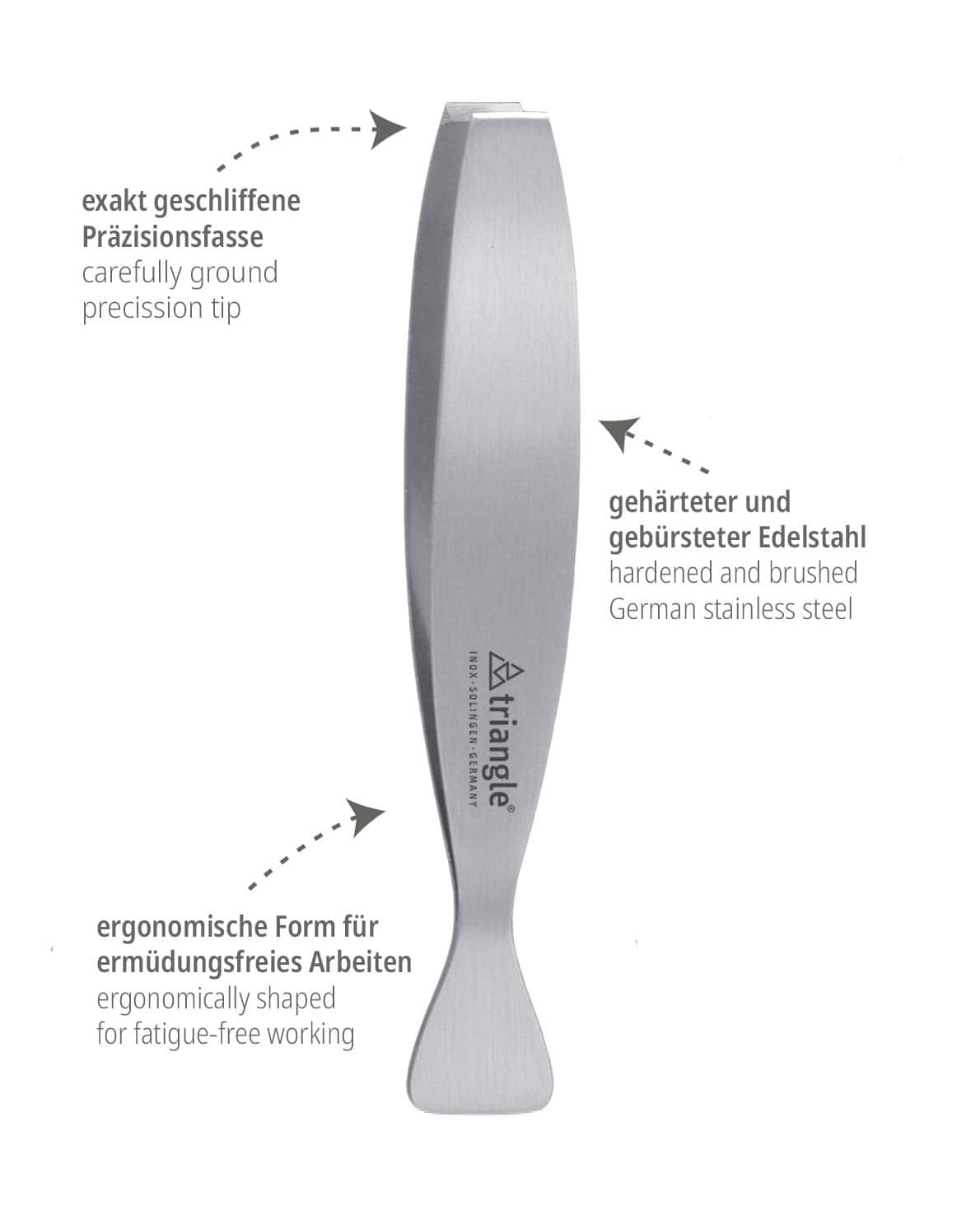 TRIANGLE Fish Bone Tweezers Straight
