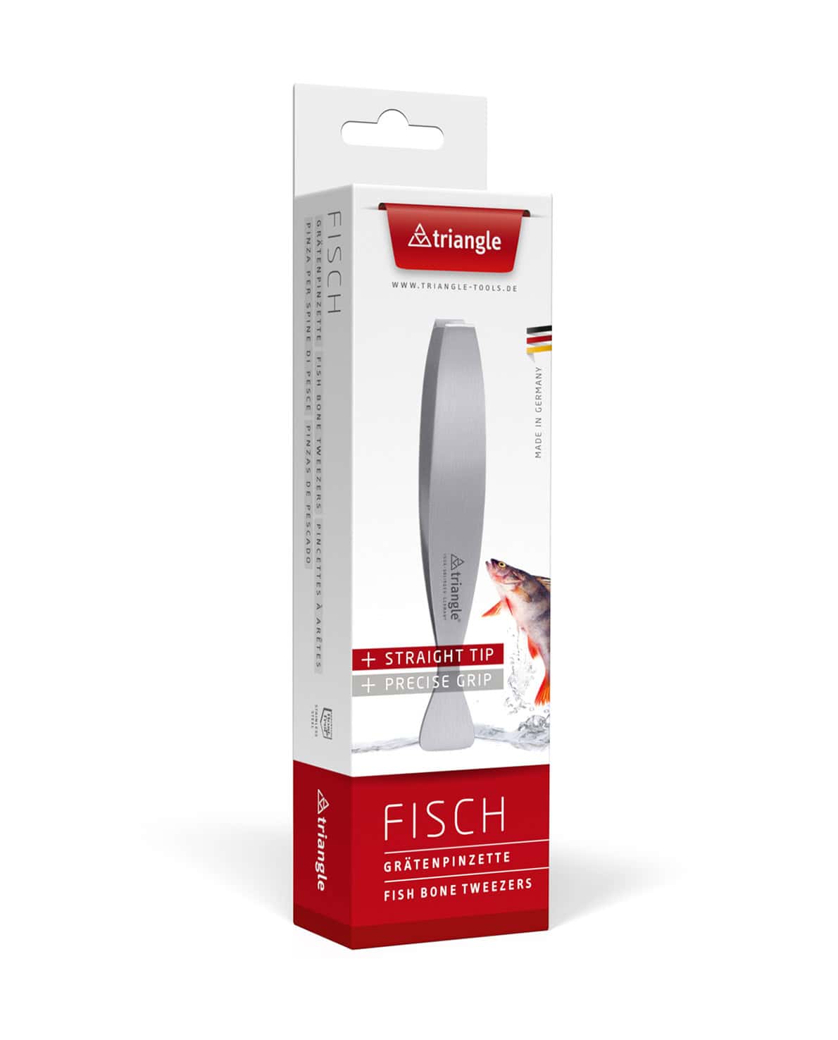 TRIANGLE Fish Bone Tweezers Straight