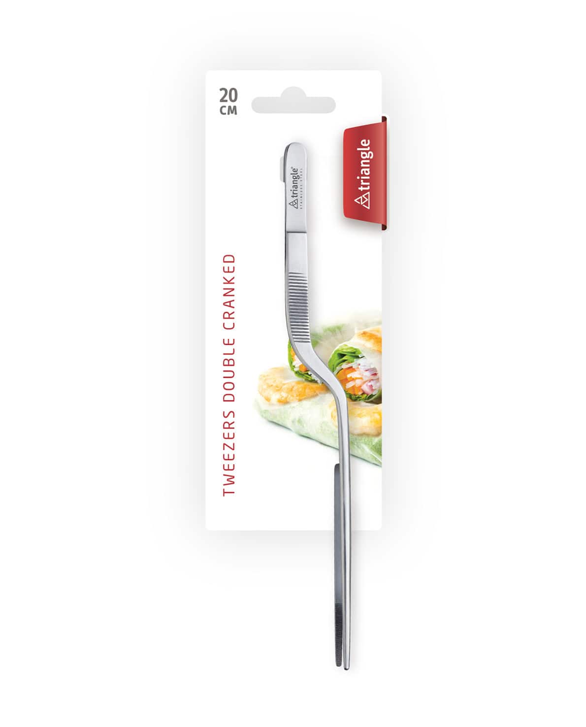 TRIANGLE Tweezers Double Cranked 20cm
