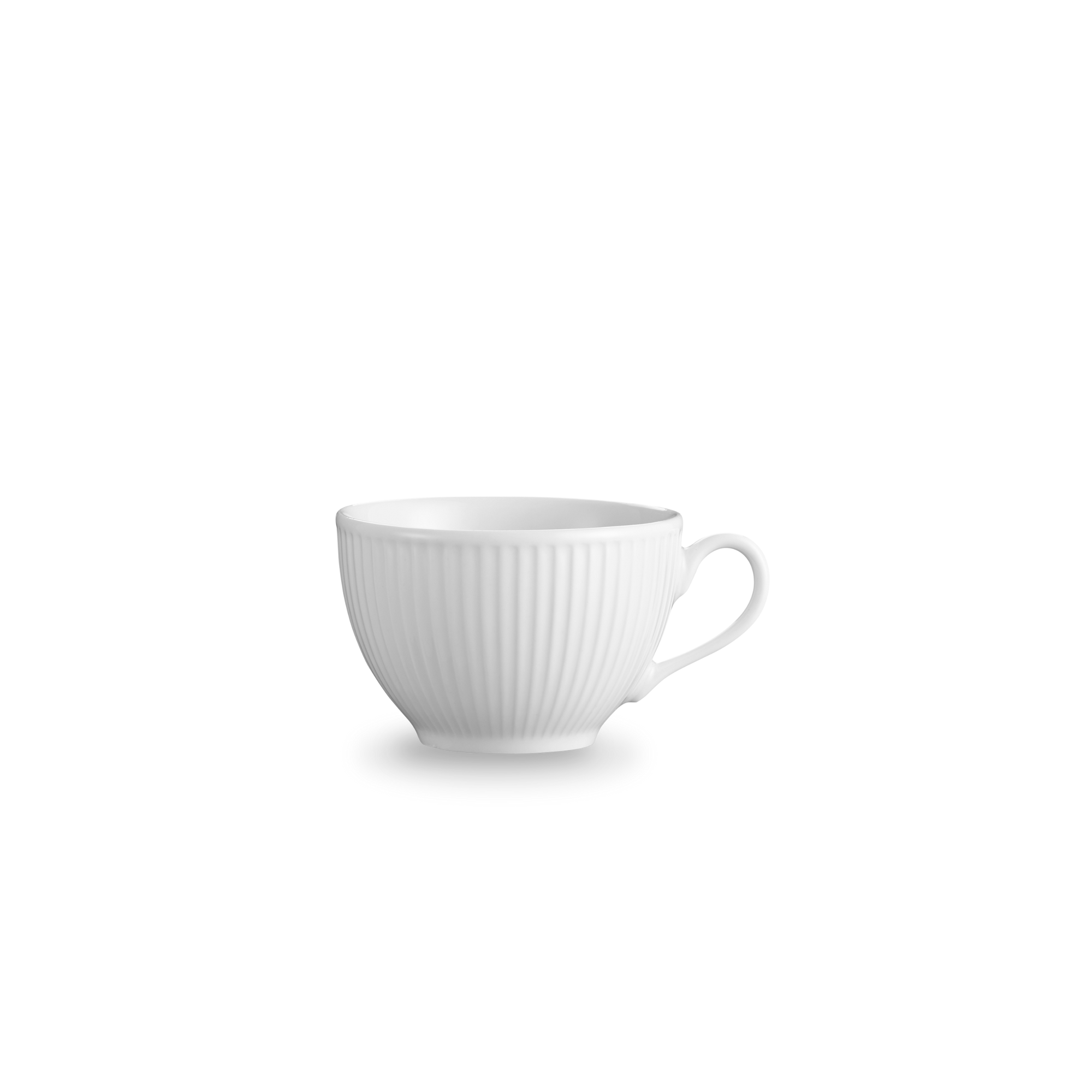 Pillivuyt Plisse Tea Cup - 3.25" diam x 2.25" H - 5 oz - Set of 4