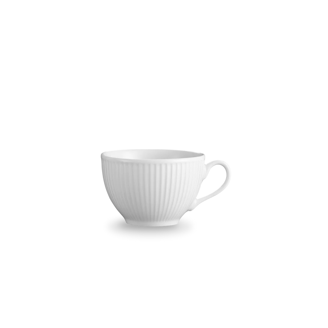 Pillivuyt Plisse Tea Cup - 3.25" diam x 2.25" H - 5 oz - Individual