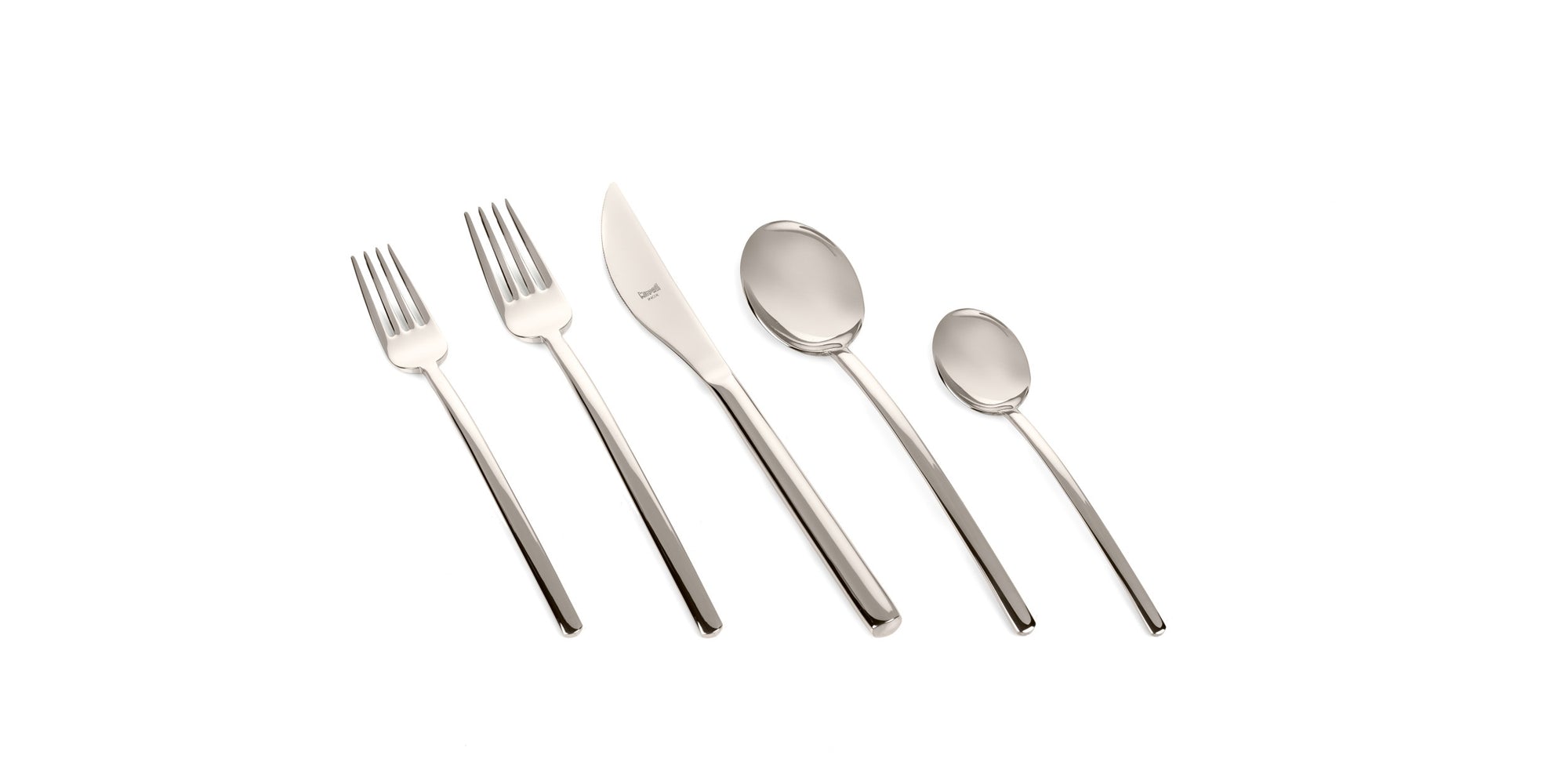 Mepra Stainless Steel Due 5 pcs Place Setting in Champagne