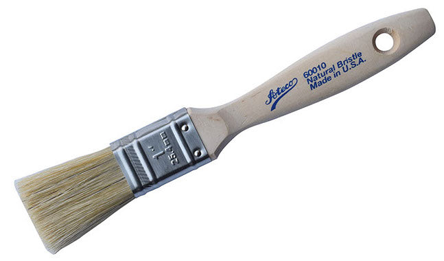 Ateco 1” Flat White Boar Bristle Pastry Brush