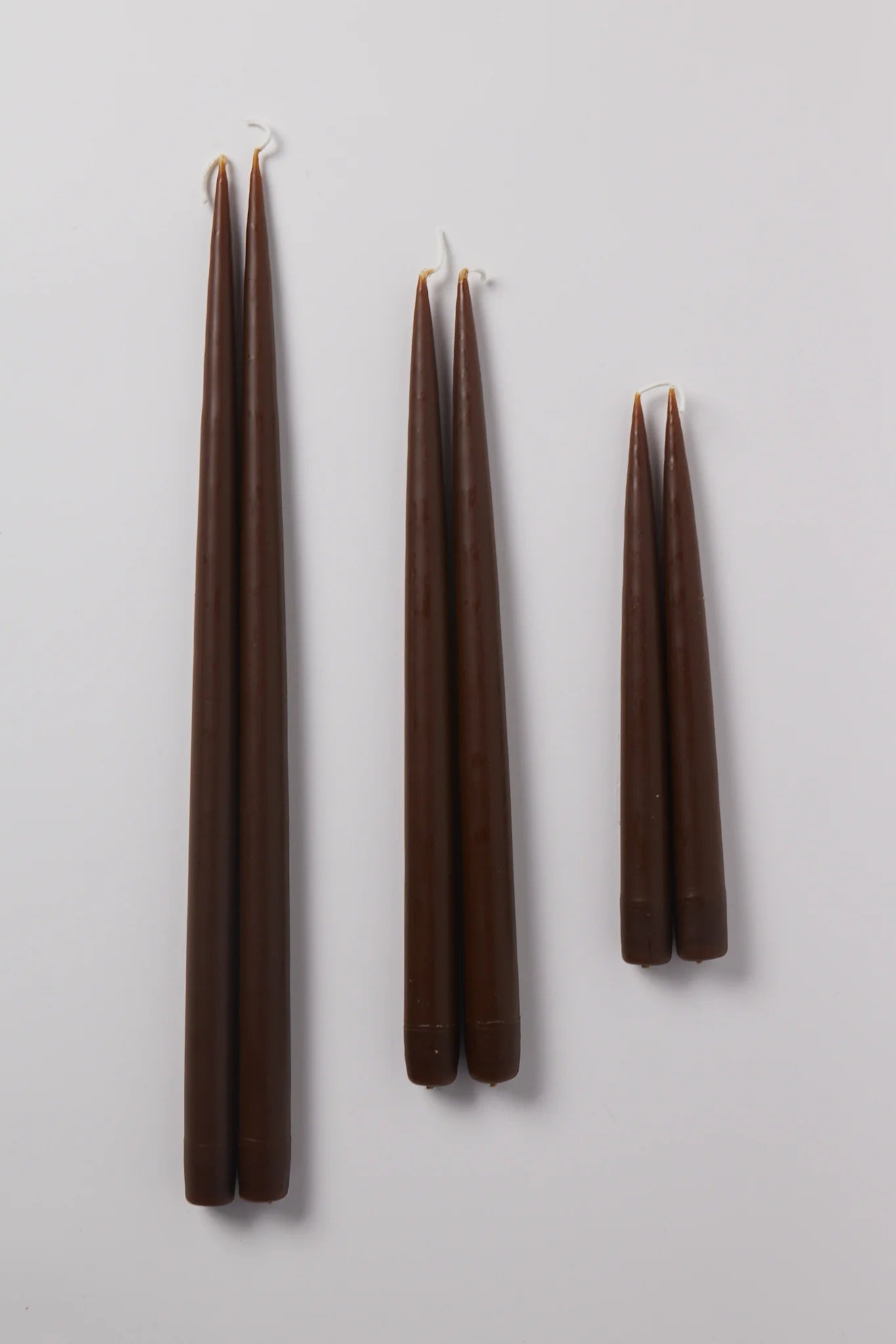 Danica Hand Dipped Tapers - Chocolate