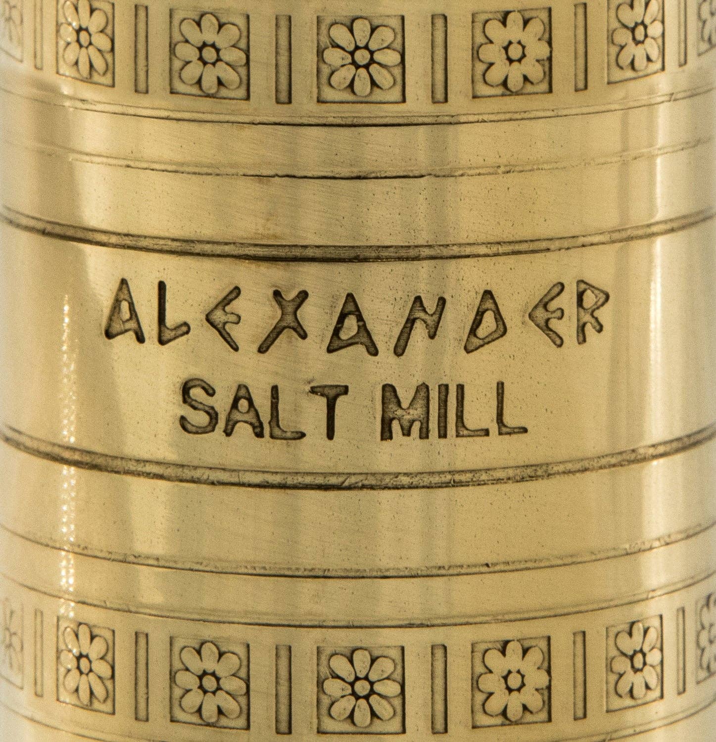 The Original Greek Salt Mill - 8": 8" Brass Salt Mill