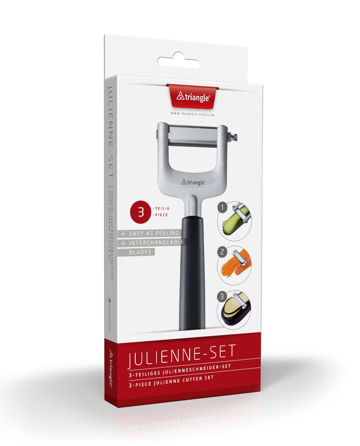 TRIANGLE Julienne Cutter Set, 3 pcs.