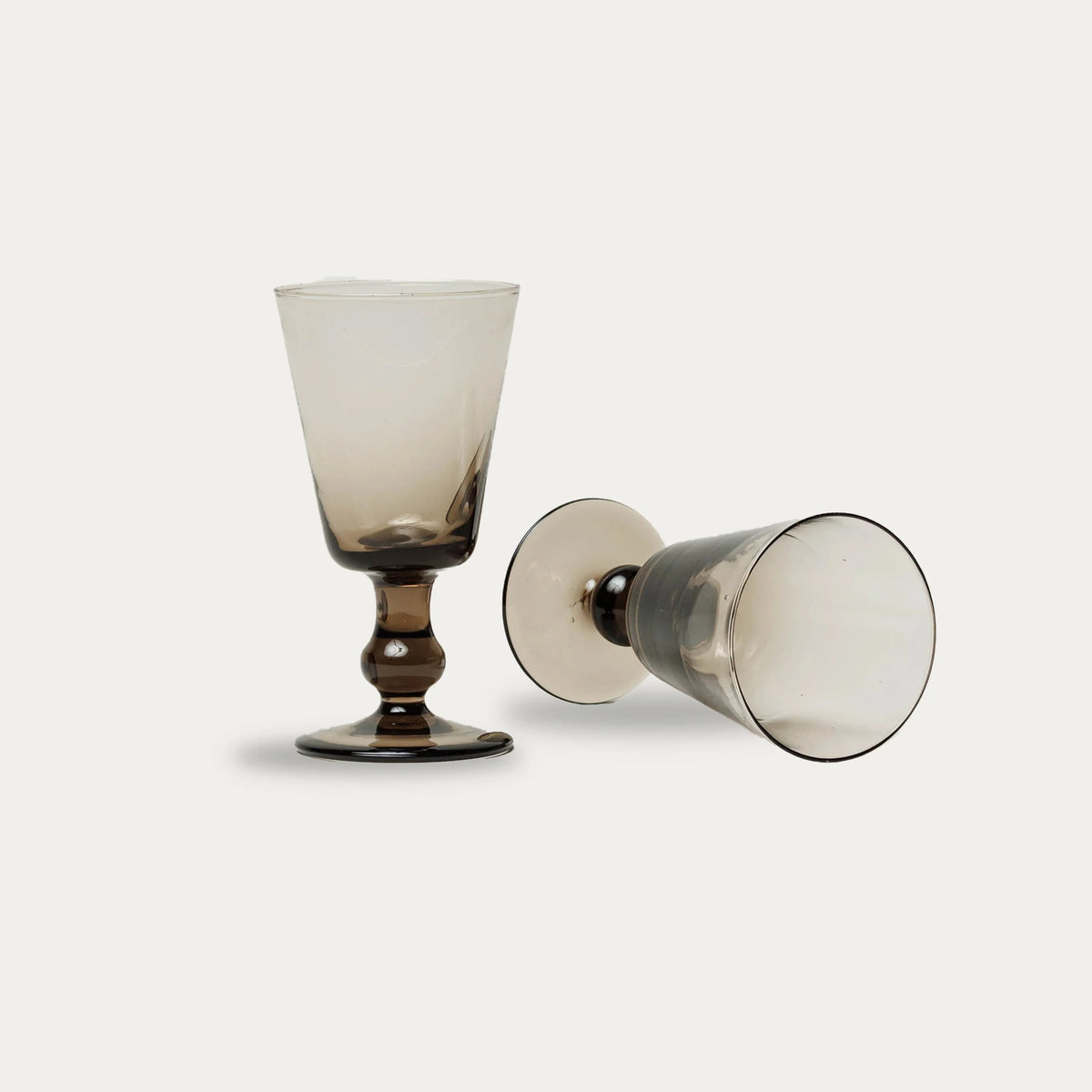 Il Buco Vita Pienza Tapered Goblet Set of 2 - Smoke