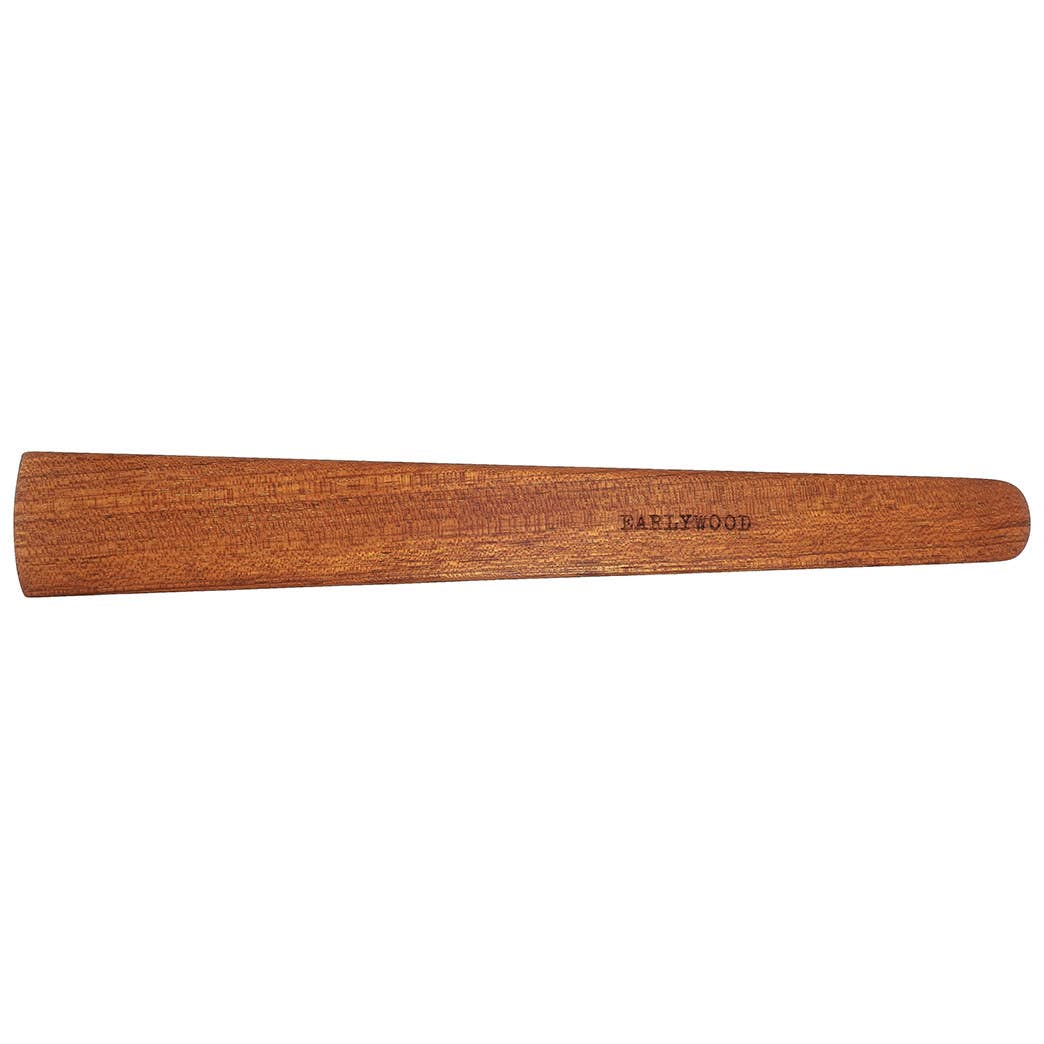 Large Flat Wooden Saute Spatula: Hard Maple
