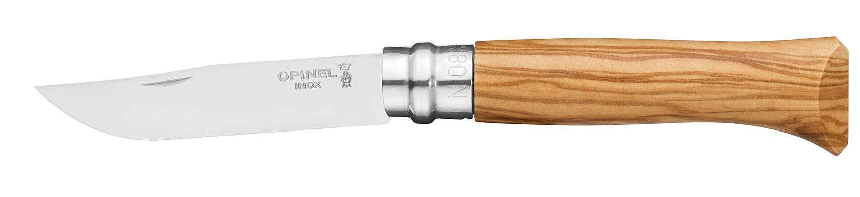 No.08 Stainless Premium Wood Folding Knives: Olive