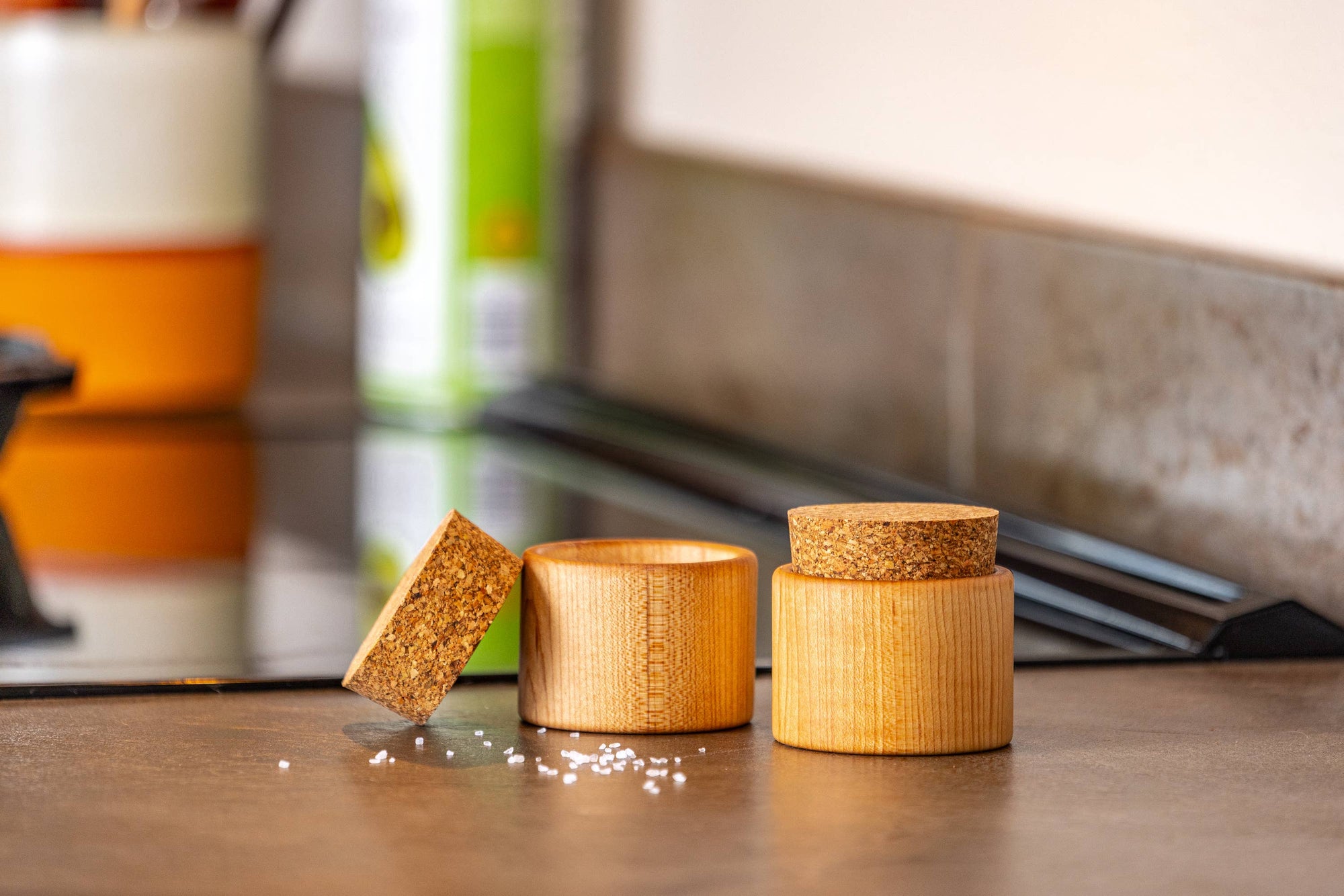 Hard Maple Salt Cellar Cups