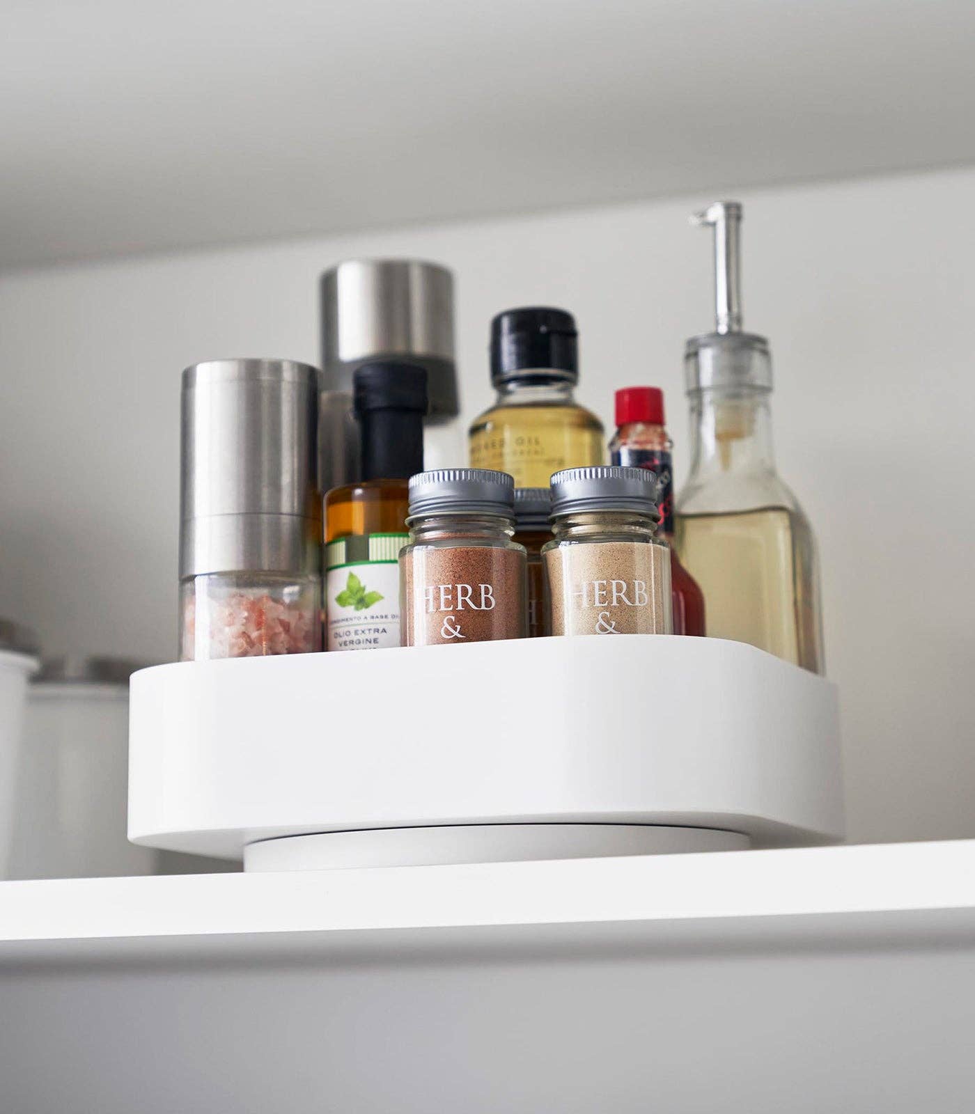 Rotating Storage Tray: White