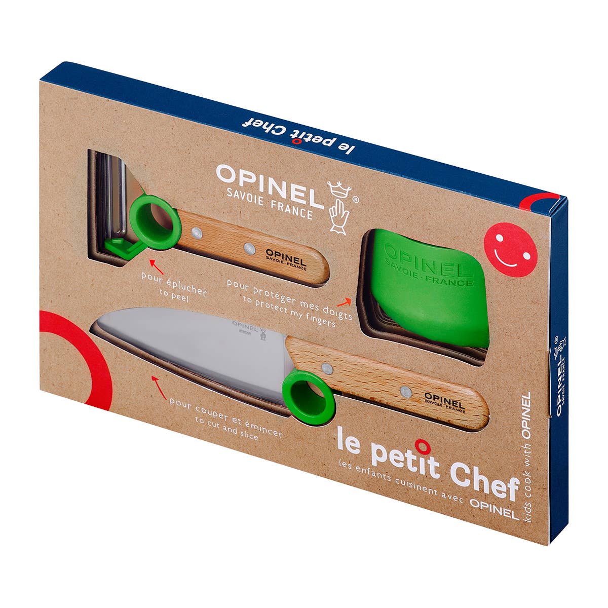 Le Petit Chef 3pc Knife Set (New Colors): Red