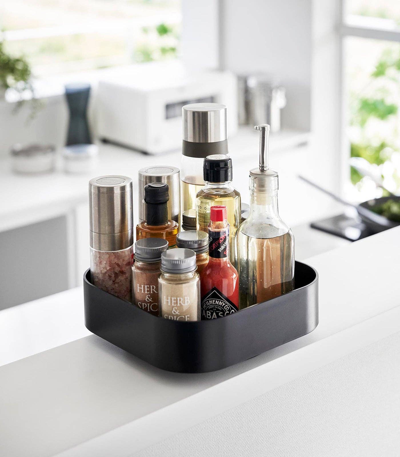 Rotating Storage Tray: White