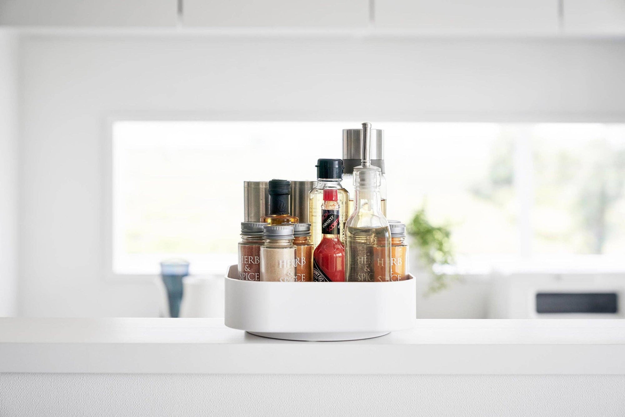 Rotating Storage Tray: White