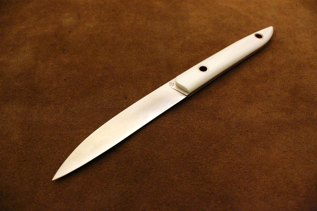 Roland Lannier - France White & Copper Table Knife Set