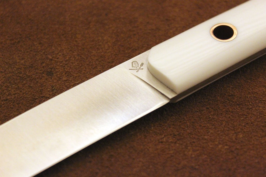 Roland Lannier - France White & Copper Table Knife Set