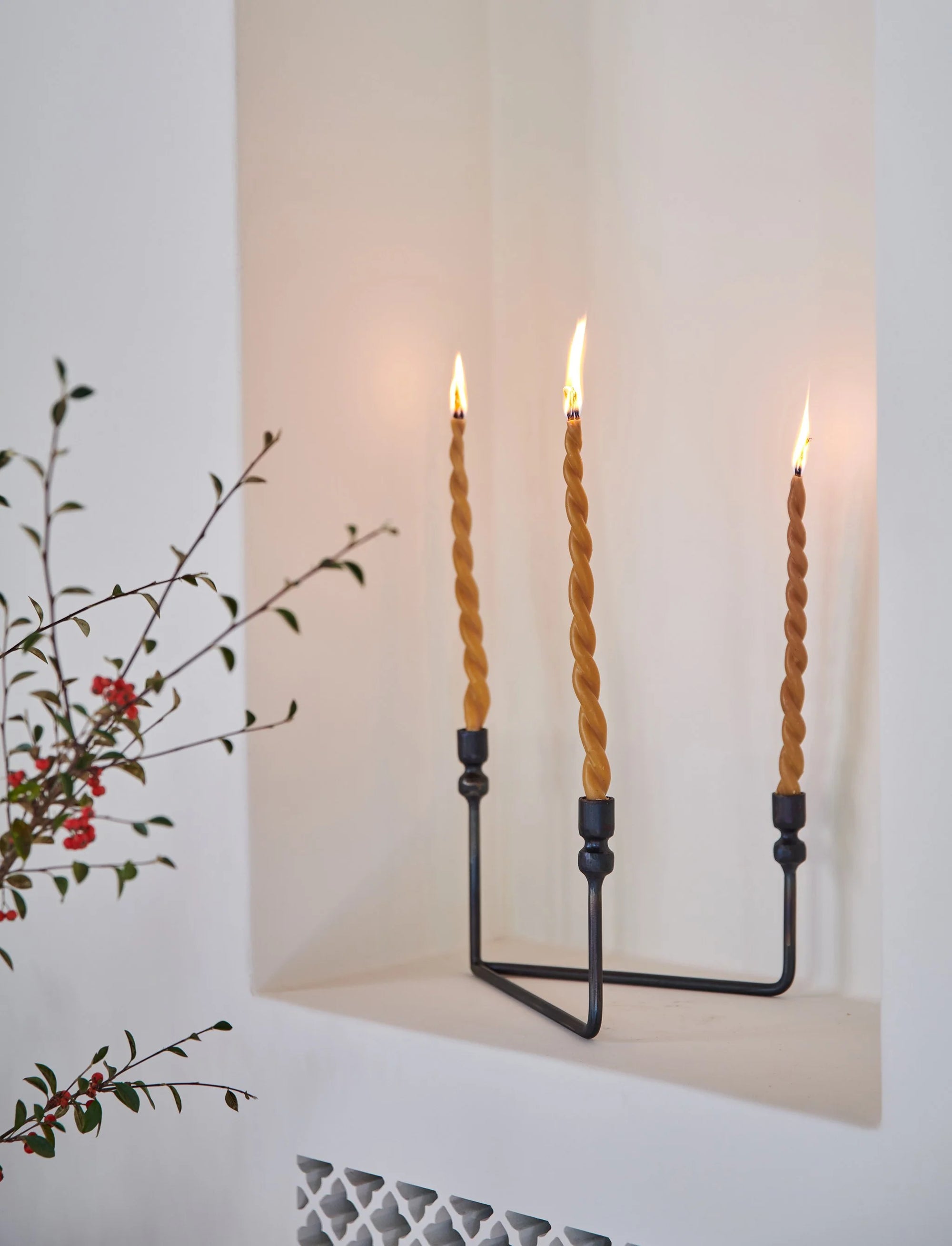 Il Buco Vita Urbino Iron Candelabra