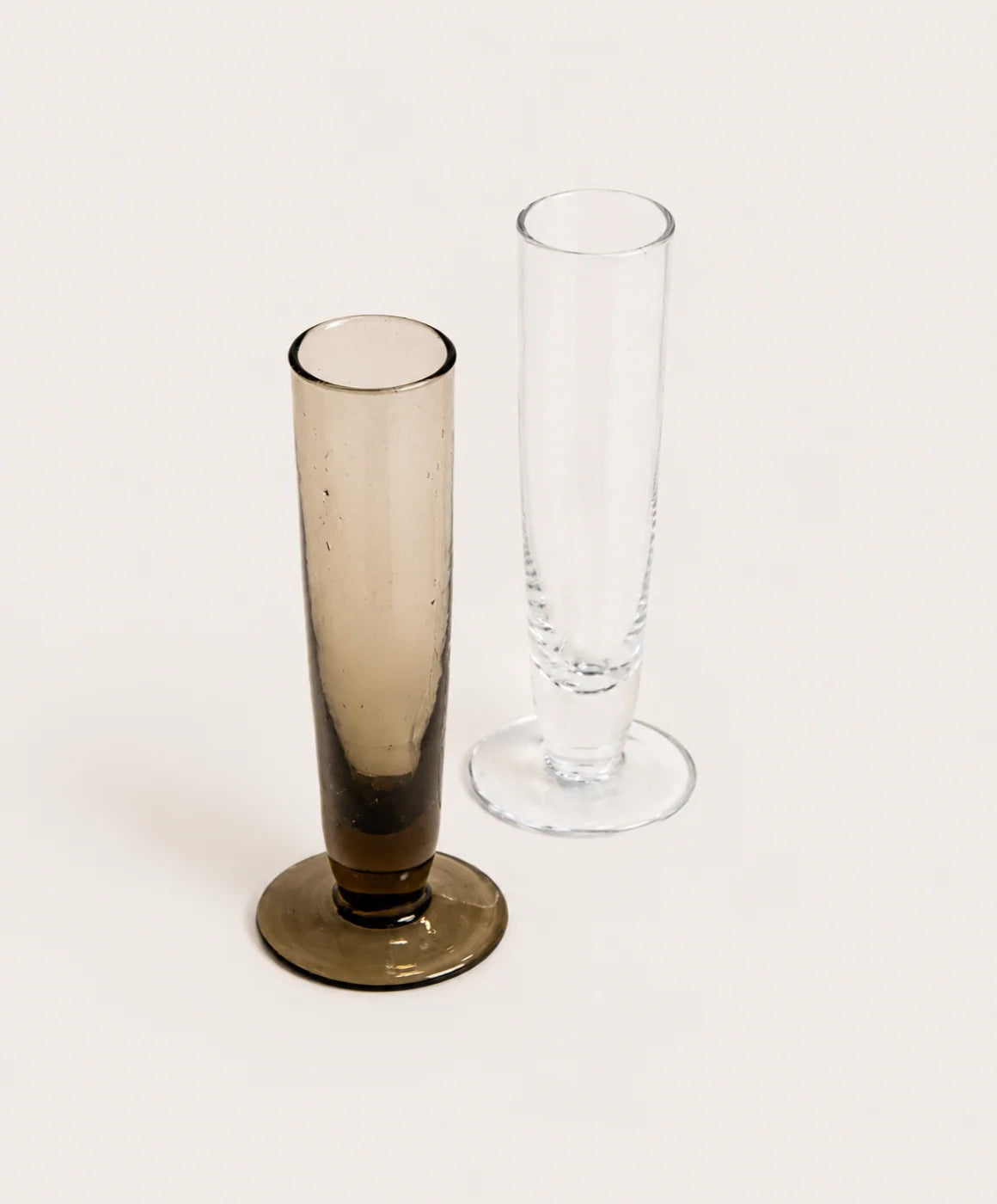 Il Buco Vita Pienza Flute Glass - Leanne Ford Collab - Smoke