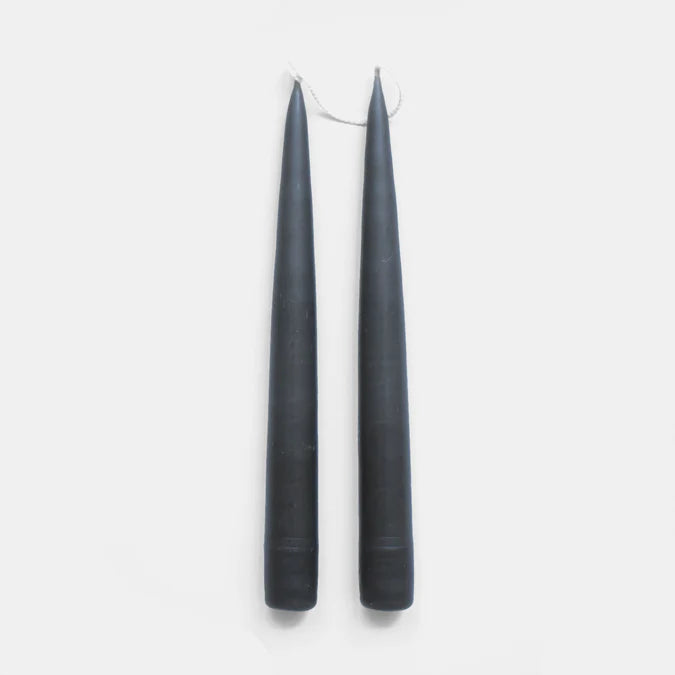 Danica Hand Dipped Taper - Charcoal
