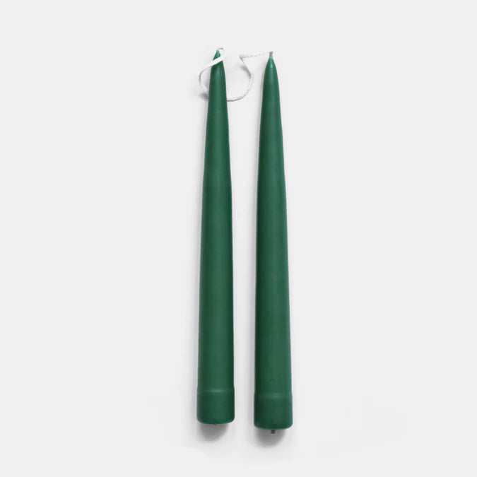 Danica Hand Dipped Tapers - Forest Green