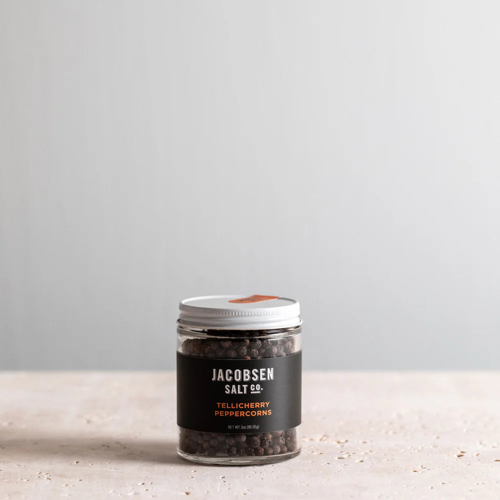 Jacobsen Salt Co. Sourced Tellicherry Peppercorn Jar