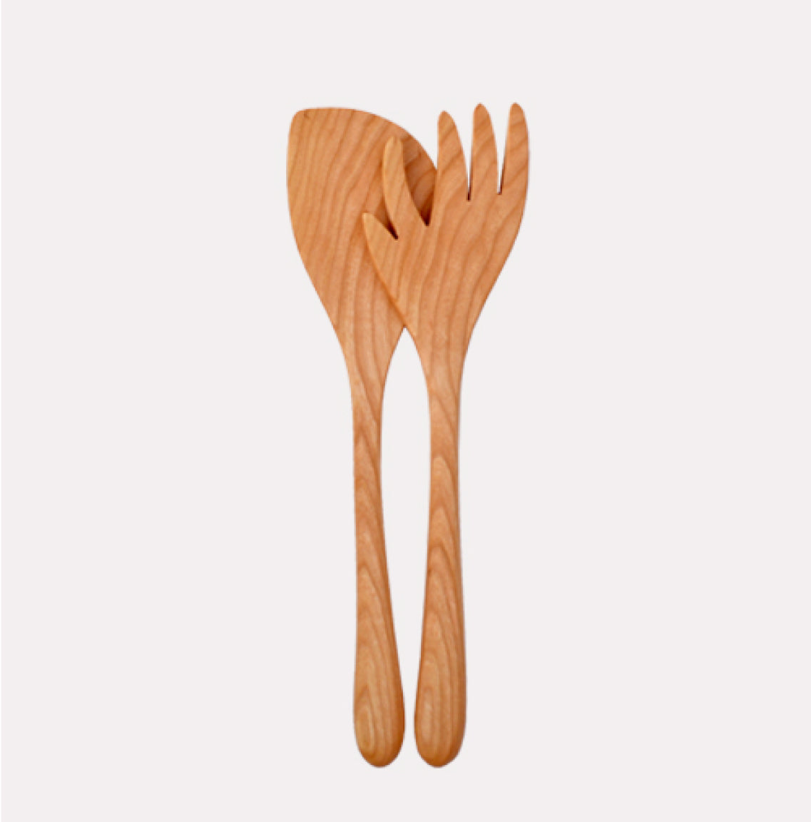 Jonathan's Spoons Wooden Forked Salad Set 12 inch