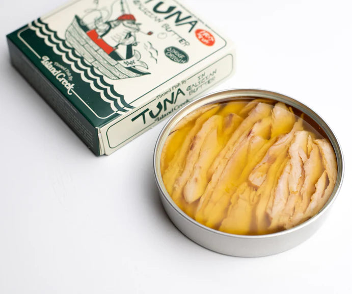 Island Creek Oyster Tuna Belly In Galician Butter