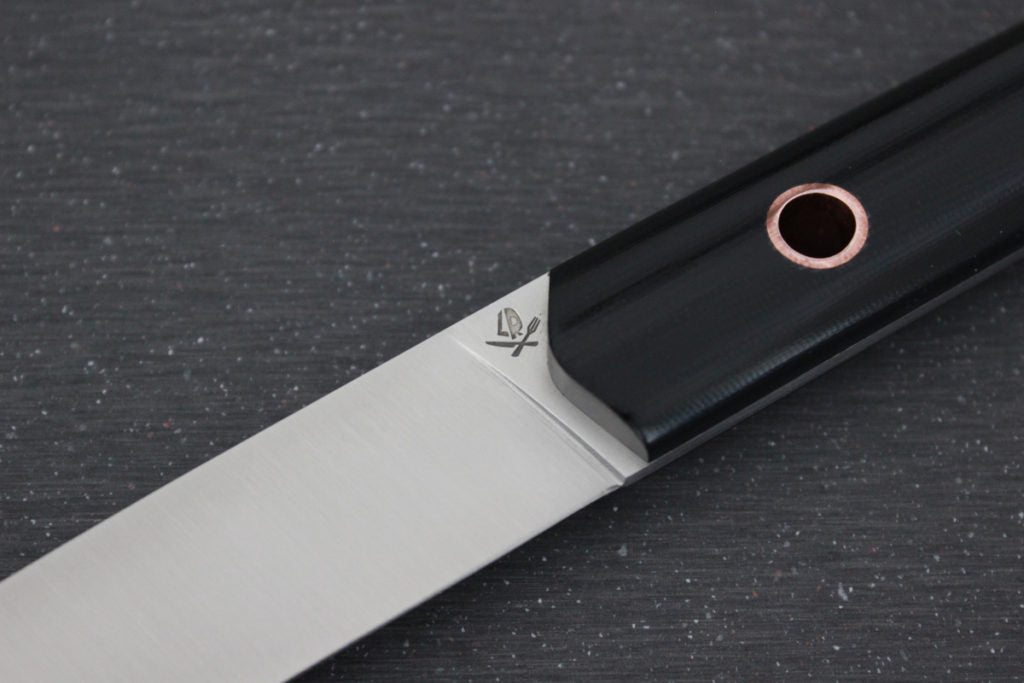 Roland Lannier - France Black & Copper Table Knife Set