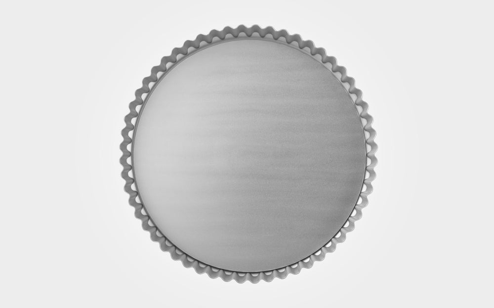 Samuel Groves Mermaid 12" Fluted Flan Silver Anodised Loose Base 305 x 25mm
