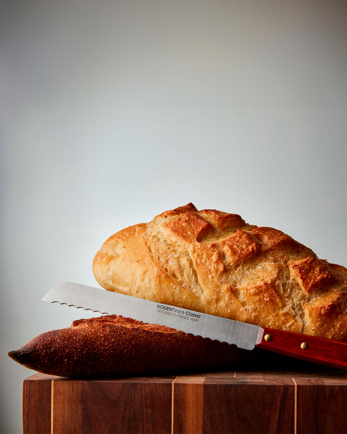 NOGENT Bread Knife 19 cm / 7.5" Serrated 7.5 mm (Hornbeam)