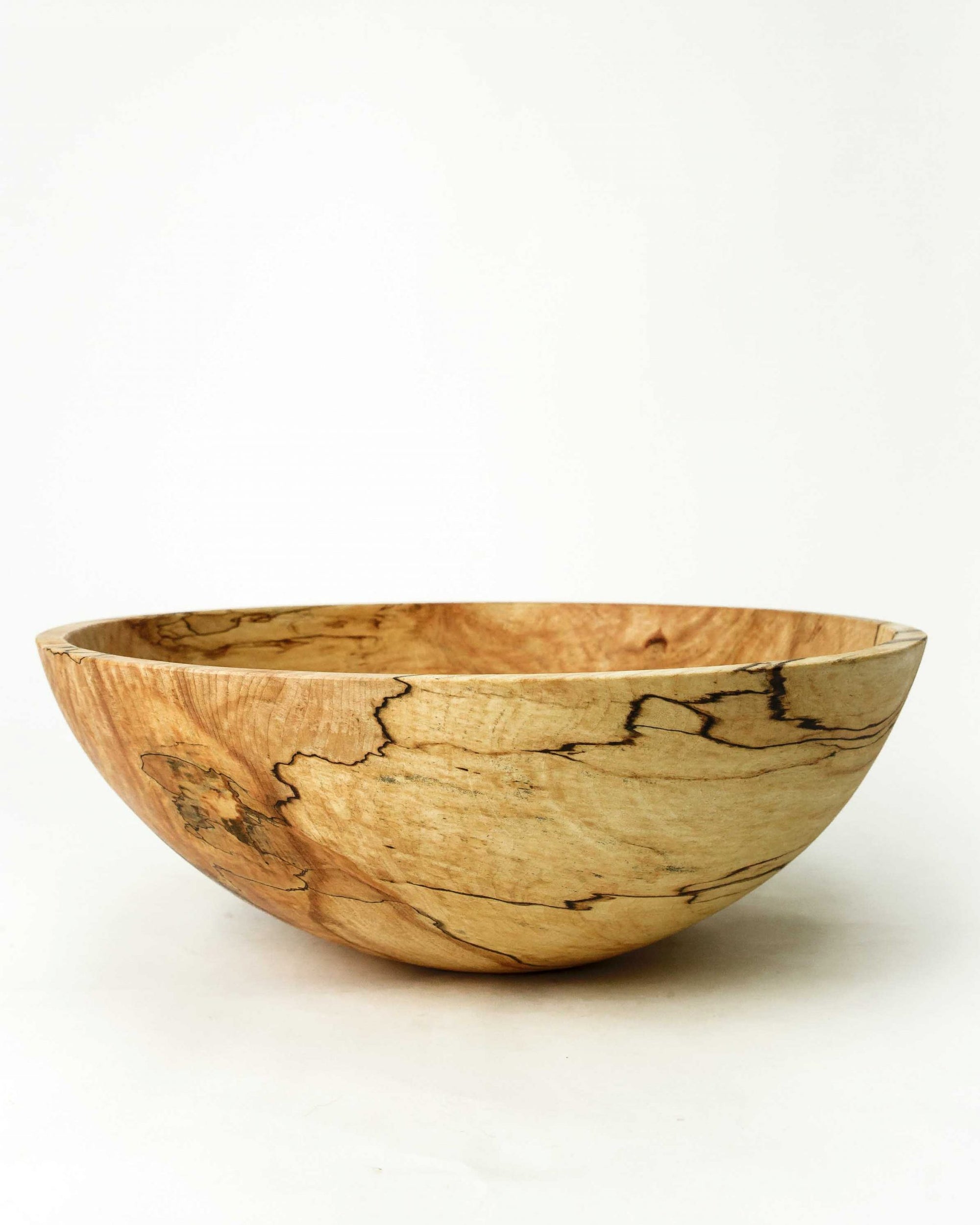 Peterman’s Boards & Bowls 15" Spalted Maple Salad Bowls