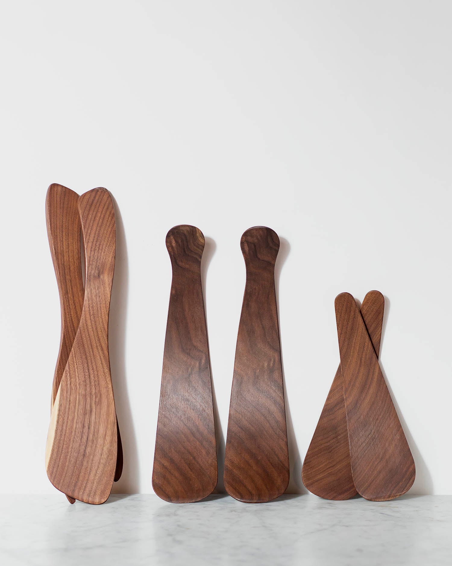 Peterman’s Boards & Bowls Rustic Salad Tossers - Black Walnut (Pair)