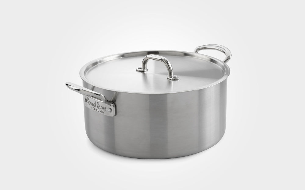 Samuel Groves Classic 26cm Stainless Steel Triply Casserole Pan & Lid 5.0LT