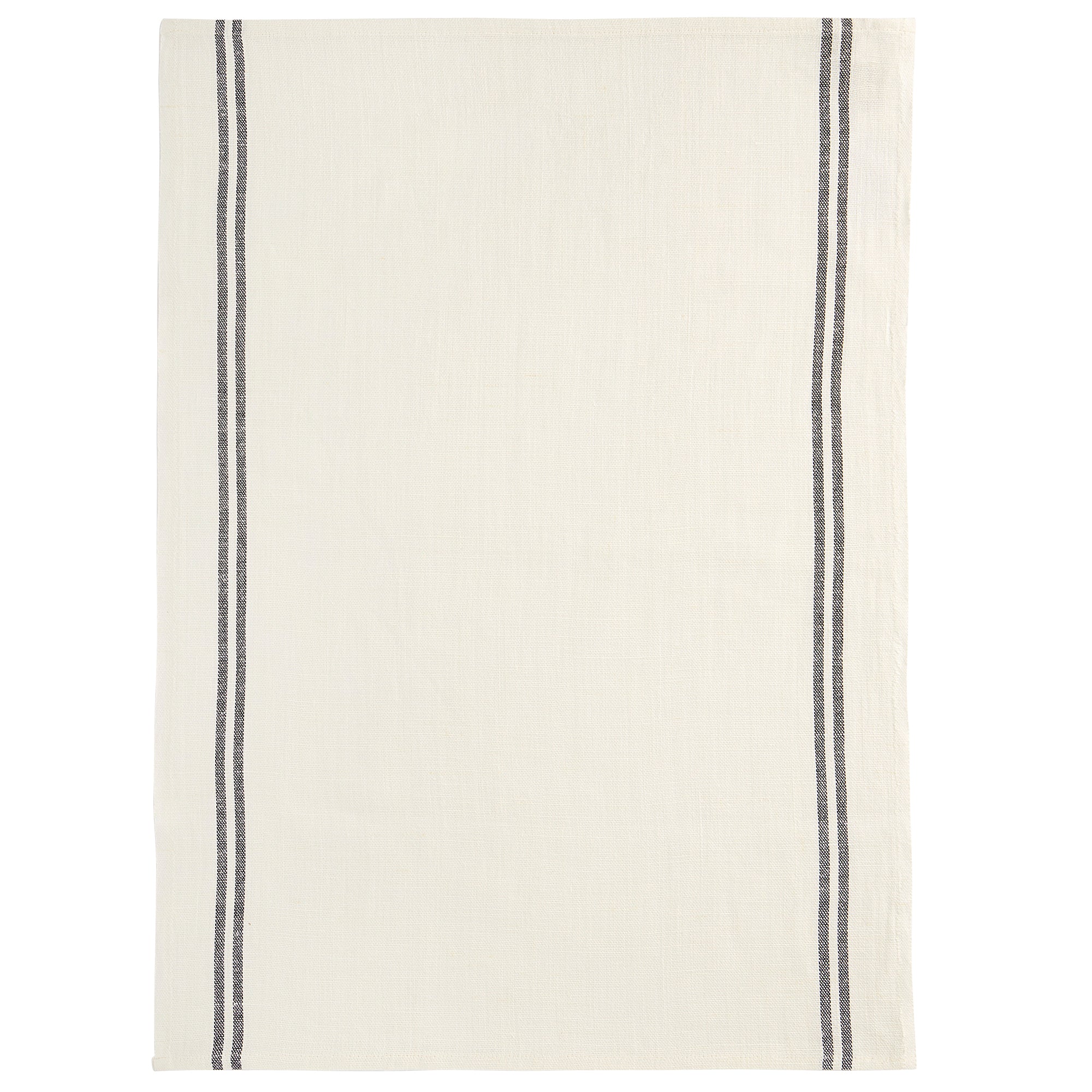 Charvet Editions Country Tea Towel in White/Noir