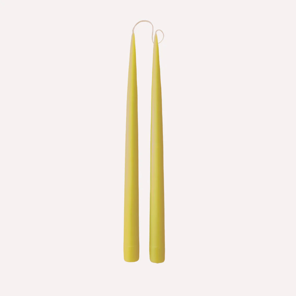 Danica Hand Dipped Tapers - Chartreuse