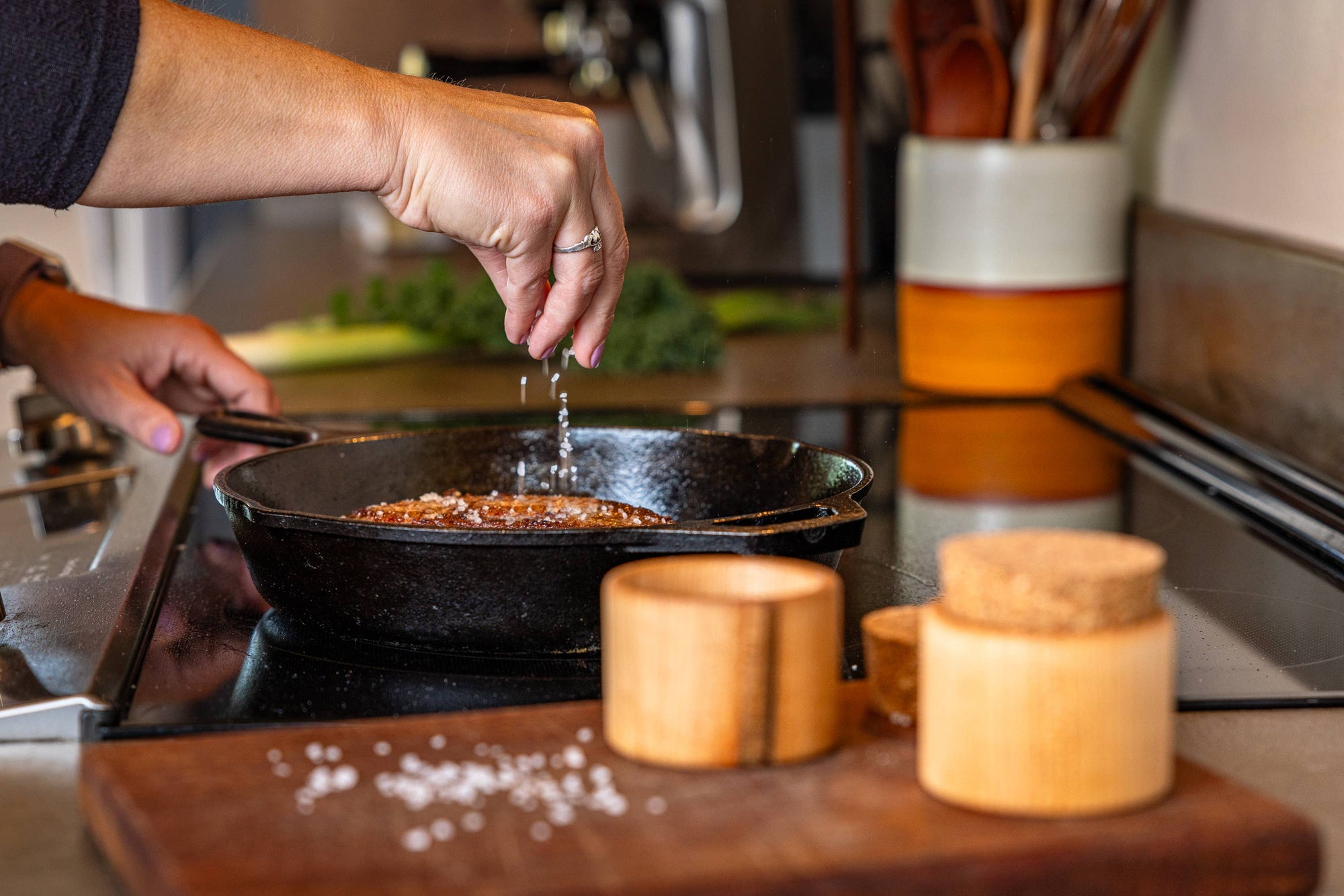 Hard Maple Salt Cellar Cups