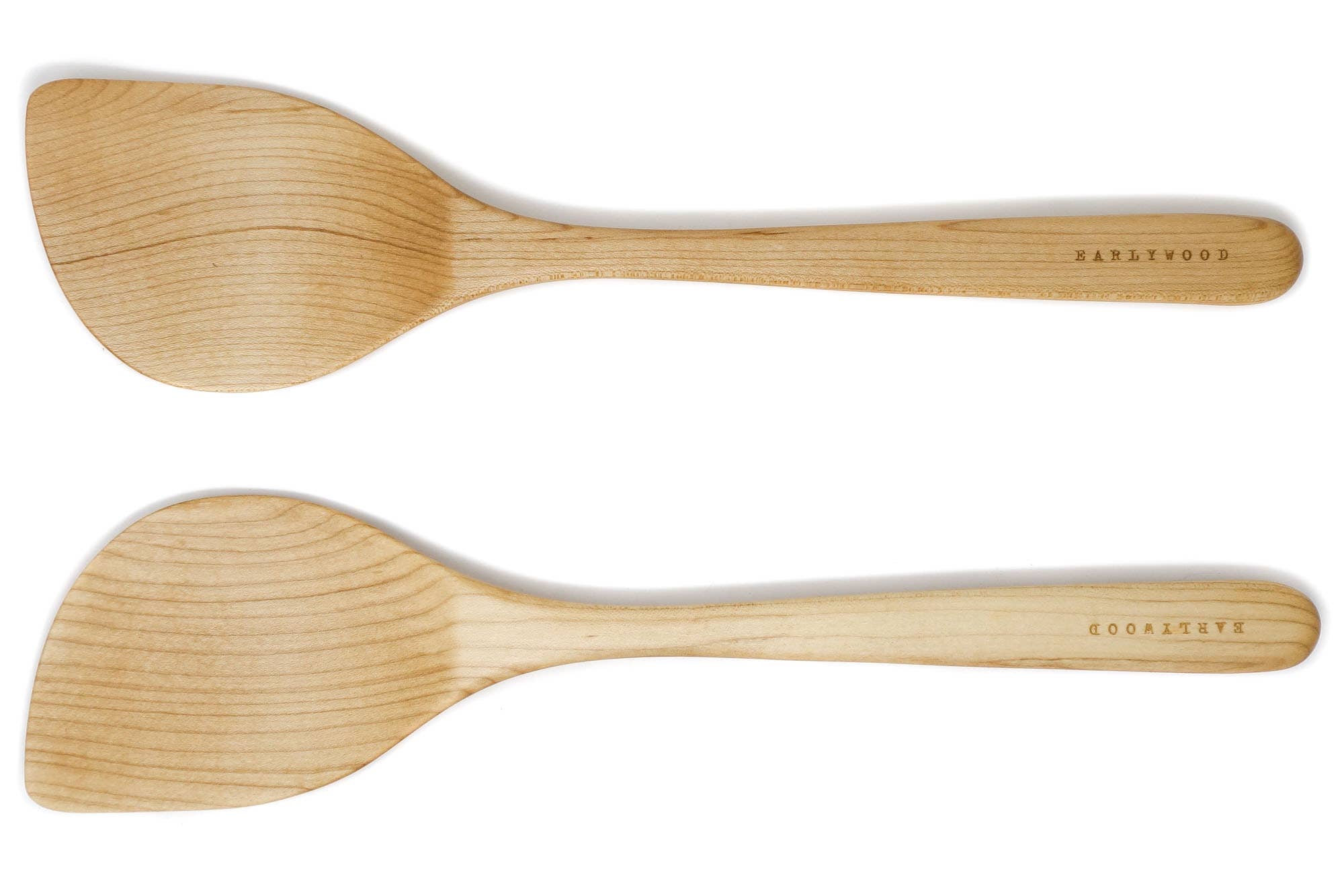 Wood Wok Spatula: Right handed