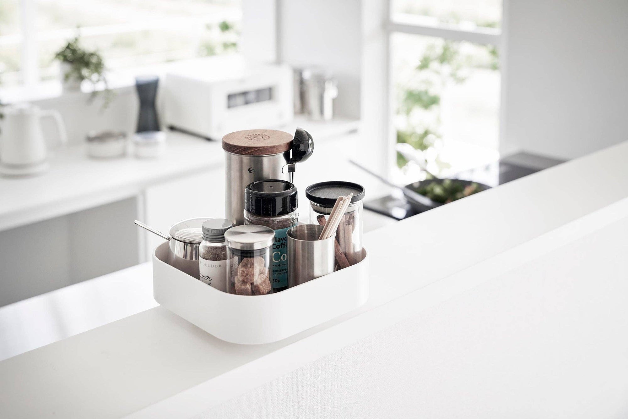 Rotating Storage Tray: White