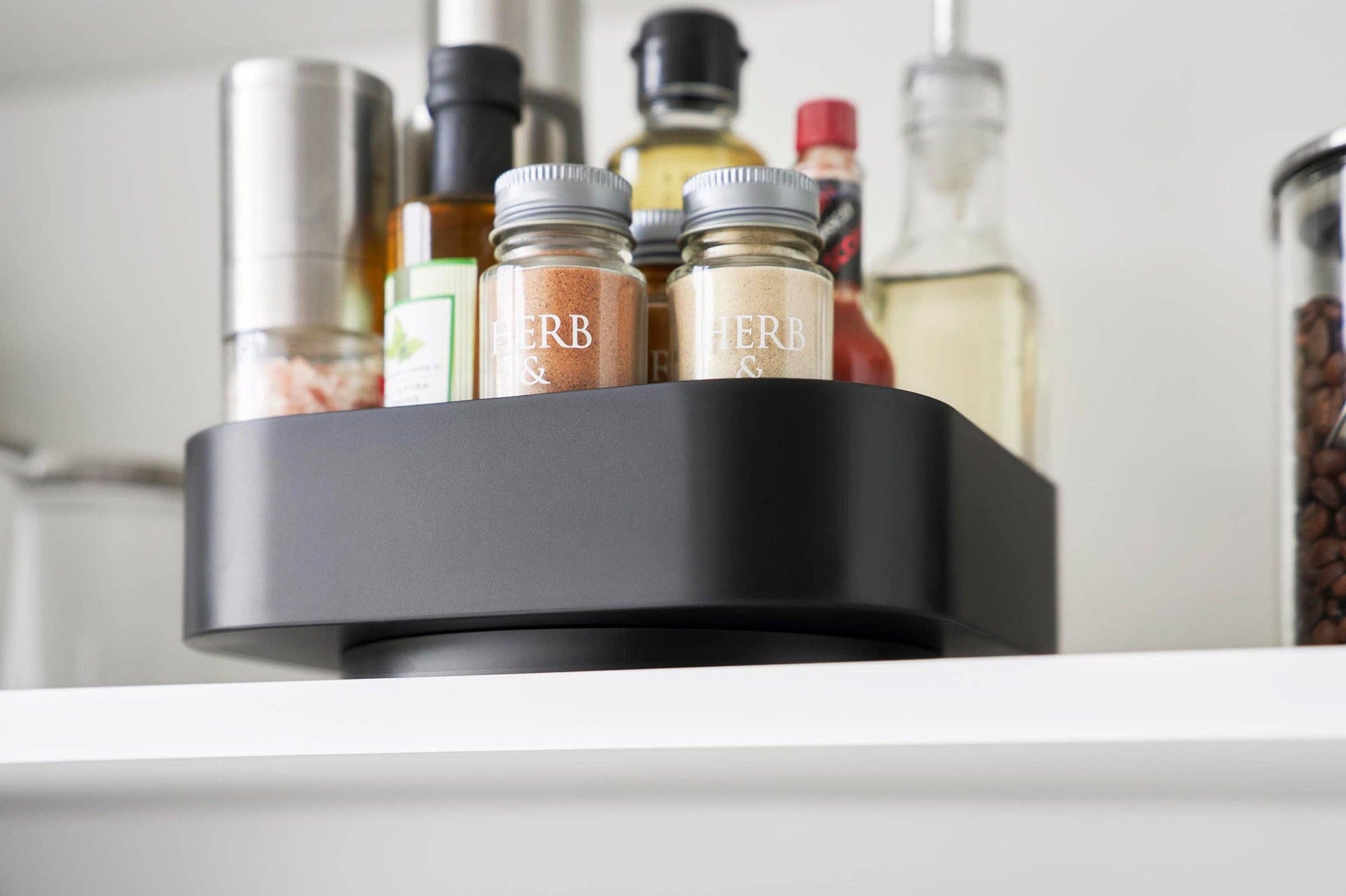 Rotating Storage Tray: White