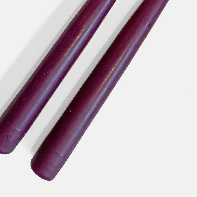 Danica Hand Dipped Tapers - Bordeaux