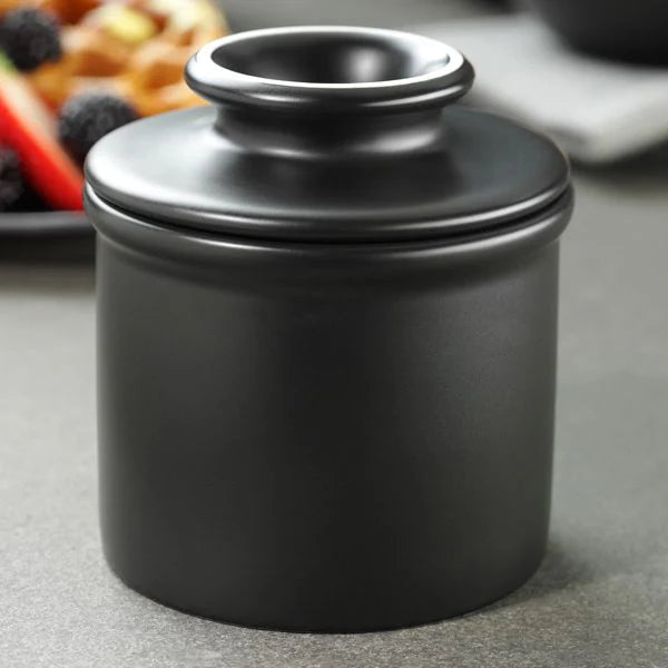 Butter Bell Crock in Classic Matte Black