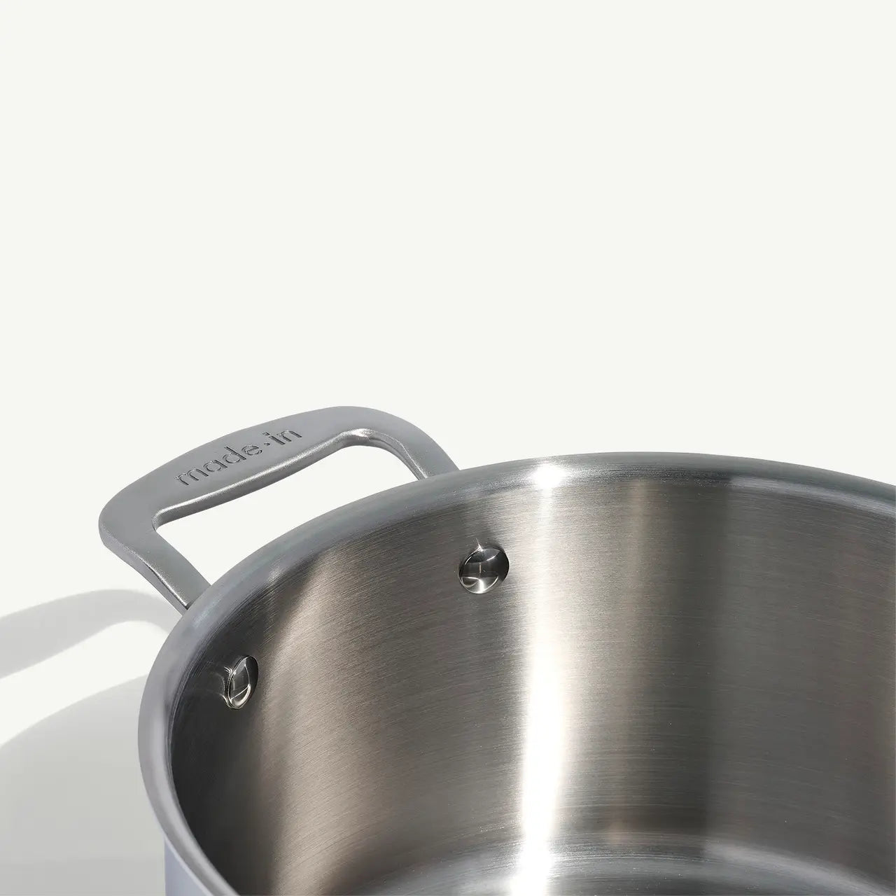MADE IN 6 Qt Stainless Stock Pot Set / Lid