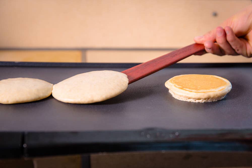 Large Flat Wooden Saute Spatula: Jatoba