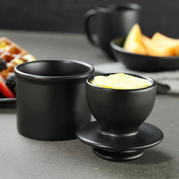 Butter Bell Crock in Classic Matte Black