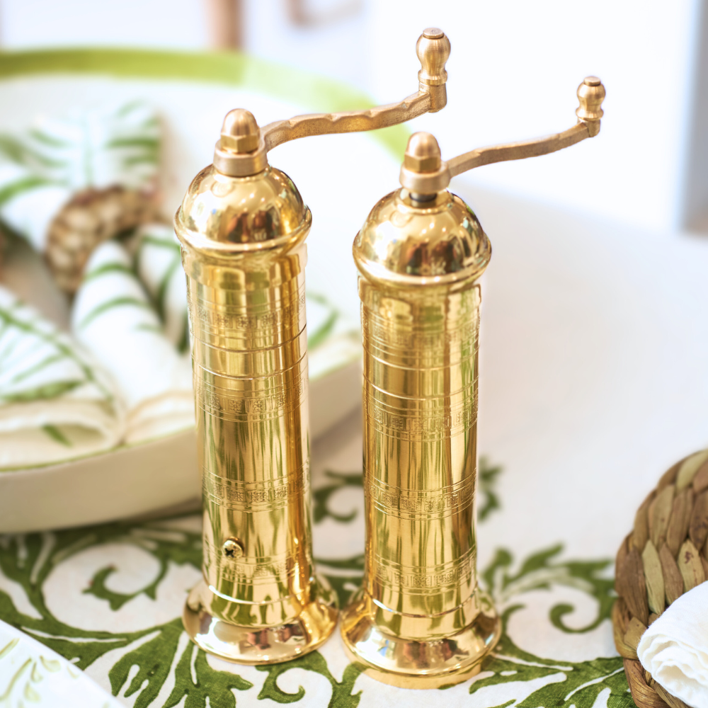 The Original Greek Pepper Mill - 9": 9" Brass Pepper Mill