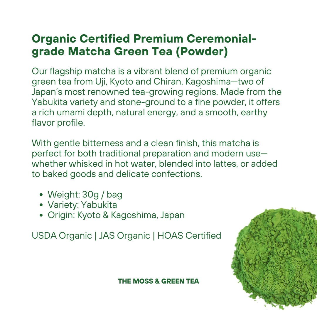 Organic Premium Japanese Matcha Green Tea Powder